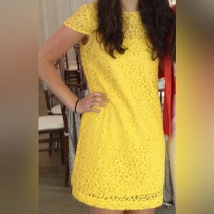Tommy Hilfiger Yellow lace dress